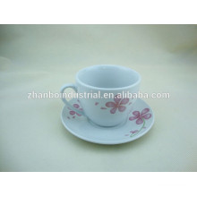 220CC Porcelain Coffee Cup and Saucer With Russian decal